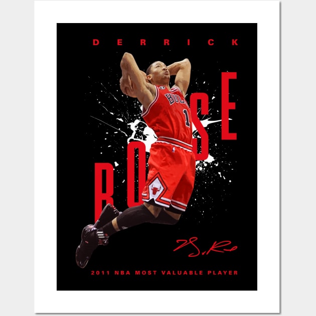 Derrick Rose MVP Wall Art by Juantamad